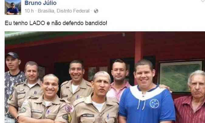Bruno Jlio ganhou fama por defender mortes nos presdios(foto: Reproduo / Facebook)