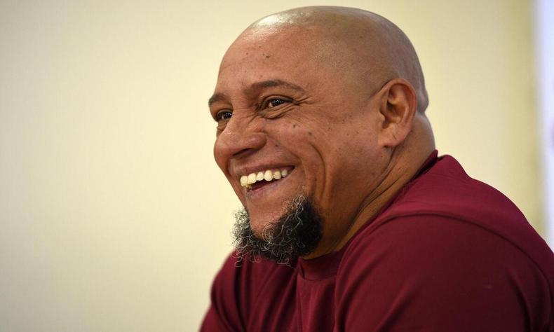 Roberto Carlos, ex-lateral da Seleção Brasileira e diretor do Real Madrid(foto: Oli SCARFF / AFP) Roberto Carlos, ex-lateral da Seleção Brasileira e diretor do Real Madrid