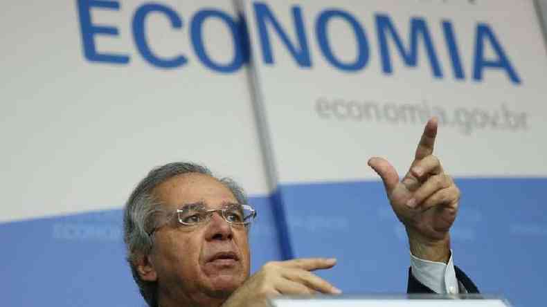 O ministro da Economia, Paulo Guedes, no descartou o retorno do auxlio(foto: Jos Cruz/Ag. Brasil)