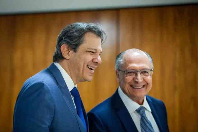 Ministro Fernando Haddad com vice presidente Geraldo Alckimin