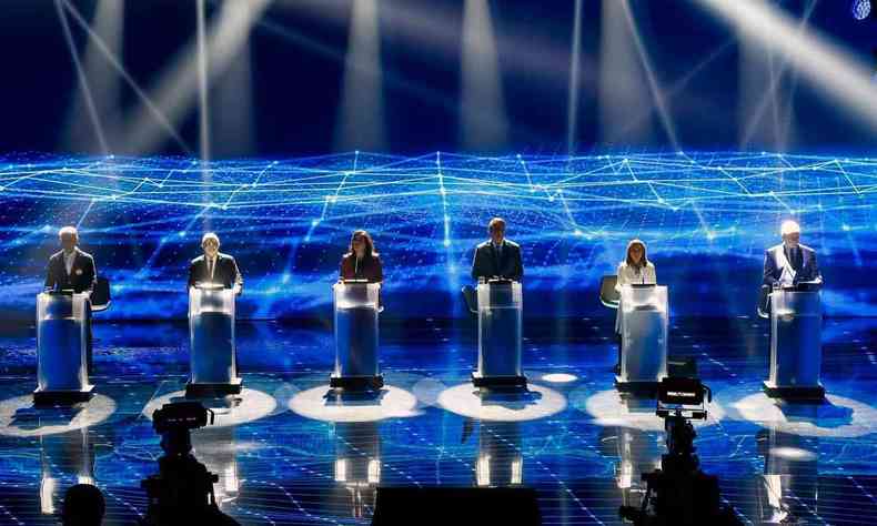 Seis candidatos  Presidncia se enfrentaram no debate de domingo
