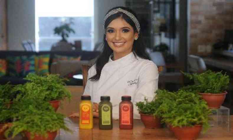 A healthy chef Bella Corra presta consultoria e comercializa linha de sucos e sopas plant based(foto: Leandro Couri/EM/D.A Press)