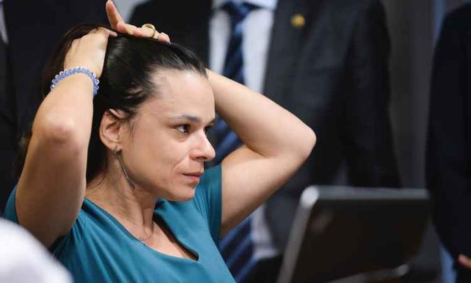 Janaina Paschoal disse que vai se desfiliar, caso não concorra a algum cargo em outubro(foto: Jefferson Rudy) Janaina Paschoal disse que vai se desfiliar, caso não concorra a algum cargo em outubro(foto: Jefferson Rudy)