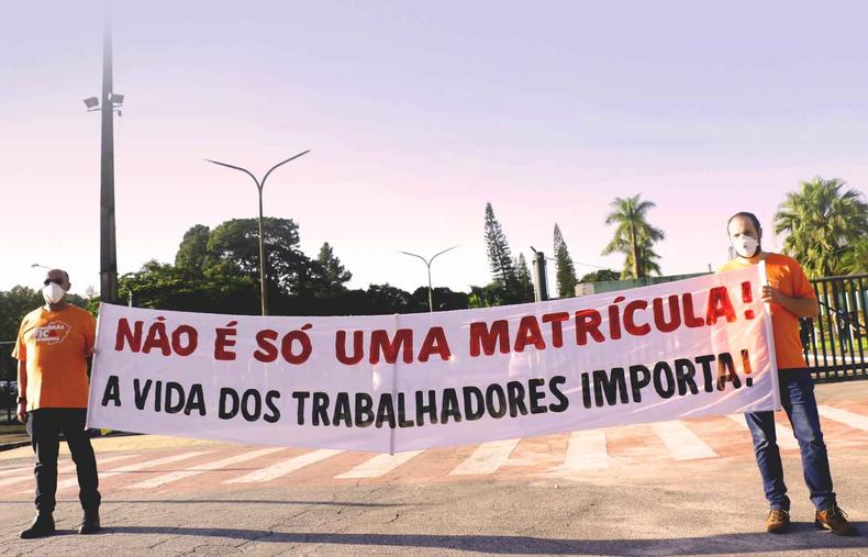 Protesto na Refinaria Gabriel Passos (Regap)