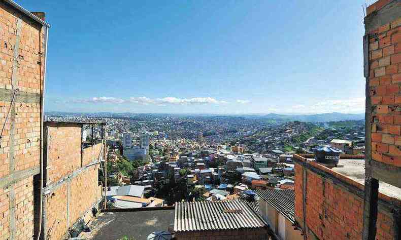 Belo Horizonte, MG. Vista panormica do Aglomerado da Serra