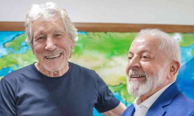 Roger Waters e Lula se encontraram no Palcio do Planalto