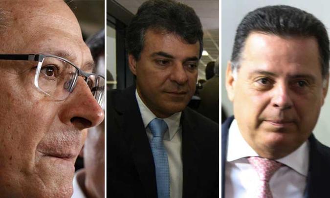 Alckmin, Richa e Perrilllo são ex-governadores eleitos pelo PSDB(foto: Fábio Vieira/Aniele Nascimento/Marcelo Camargo) Alckmin, Richa e Perrilllo são ex-governadores eleitos pelo PSDB(foto: Fábio Vieira/Aniele Nascimento/Marcelo Camargo)