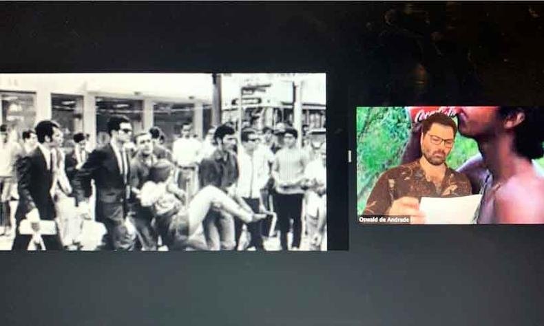 Revoluções tropicalistas: uma experimentação cênica, do Teatro Lusotaque, de Colônia (Alemanha), tem elenco de 11 pessoas, divididas entre os dois países (foto: Alexandra Marinho/Divulgação ) Revoluções tropicalistas: uma experimentação cênica, do Teatro Lusotaque, de Colônia (Alemanha), tem elenco de 11 pessoas, divididas entre os dois países (foto: Alexandra Marinho/Divulgação )