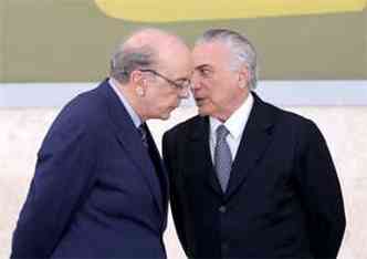 Jos Serra (E) foi nomeado por Michel Temer ministro das Relaes Exteriores h pouco mais de um ms(foto: Wilson Dias/Agncia Brasil)