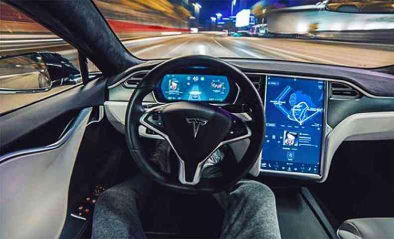 Carro autnomo da Tesla(foto: Tesla/Divulgao)