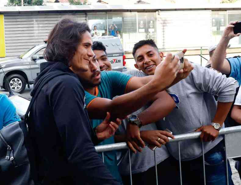 O Uruguai, de Cavani, se despediu esbanjando simpatia(foto: TWITTER/URUGUAI)