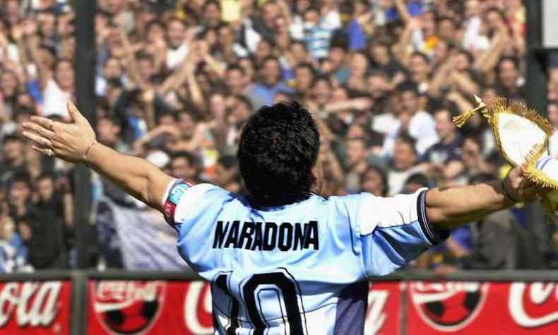 dolo argentino, Maradona morreu nesta quarta-feira (25)(foto: Ali Burafi/AFP)