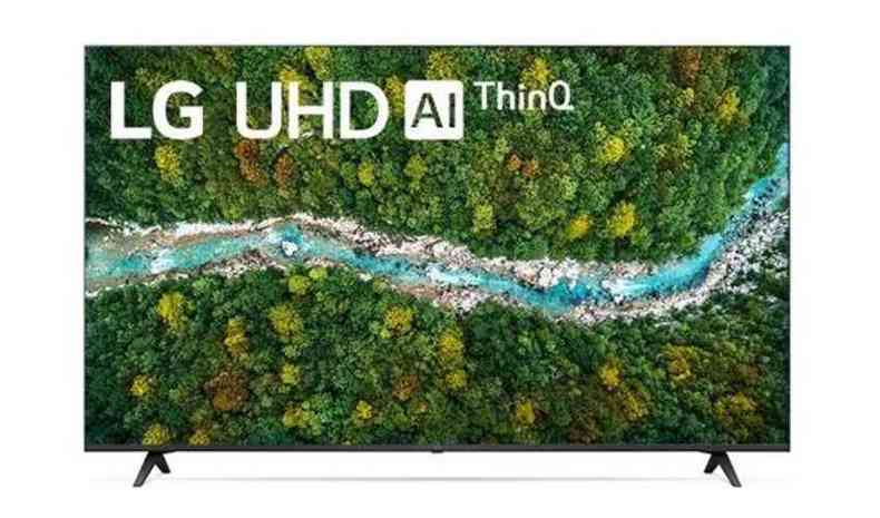 Divulgao Smart TV LG ThinQ LED 4K UP7750