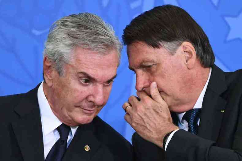 Fernando Collor de Mello e Jair Bolsonaro se tornam aliados e rebatem crticas(foto: EVARISTO S/AFP - 17/12/20)