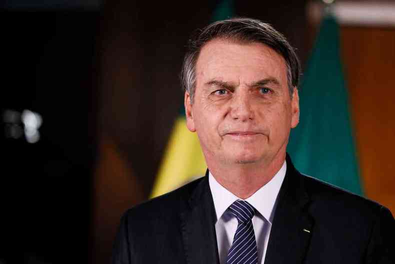 Pronunciamento do presidente, Jair Bolsonaro, durou cerca de dois minutos(foto: Isc Nbrega/ Presidncia da Repblica)