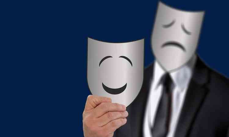 mscara da tragdia e do humor representam a pessoa bipolar
