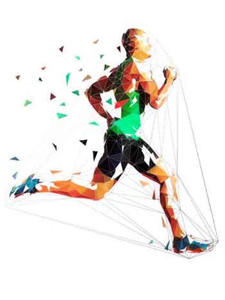 ilustrao de homem correndo