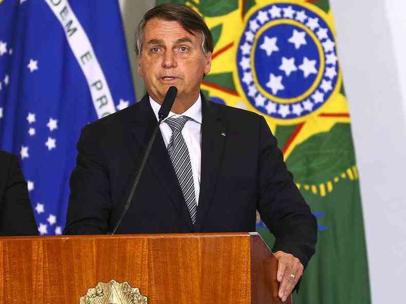 Bolsonaro j afirmou que no tomar imunizante contra a COVID-19(foto: Marcelo Camargo/Agncia Brasil)