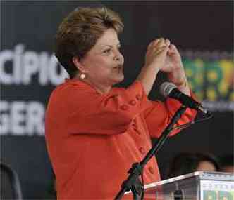 Dilma visita Minas Gerais pela quarta vez apenas neste ano(foto: Juarez Rodrigues/EM/D.A Press)