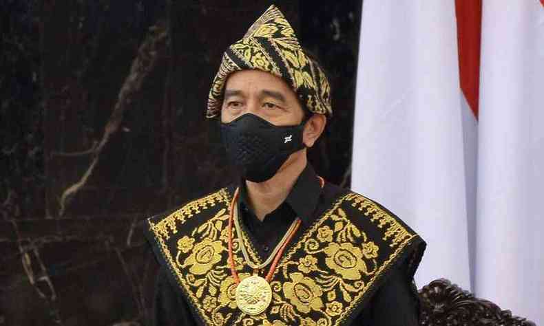  No ano passado, o presidente da Indonsia, Joko Widodo, tomou posse em seu segundo mandato (foto: Parlamento/Divulgao/AFP)