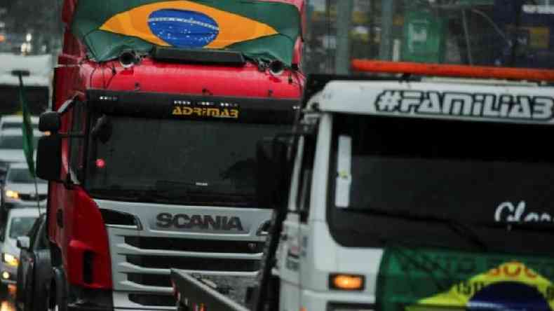 Bloqueio de caminhoneiros comeou em resposta a discursos de Bolsonaro no 7 de setembro