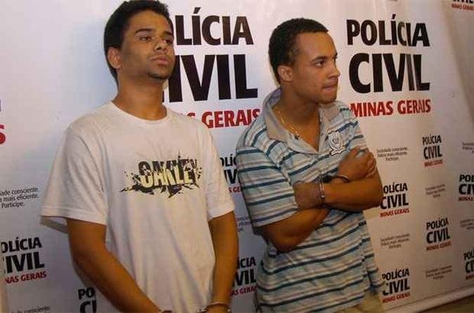 Wagner Henrique Soares da Conceição, 20, o Waguinho, e Thiago Henrique Fernandes dos Santos, 21, o Terror.(foto: Cristina Horta/EM/D.A Press) Wagner Henrique Soares da Conceição, 20, o Waguinho, e Thiago Henrique Fernandes dos Santos, 21, o Terror.(foto: Cristina Horta/EM/D.A Press)