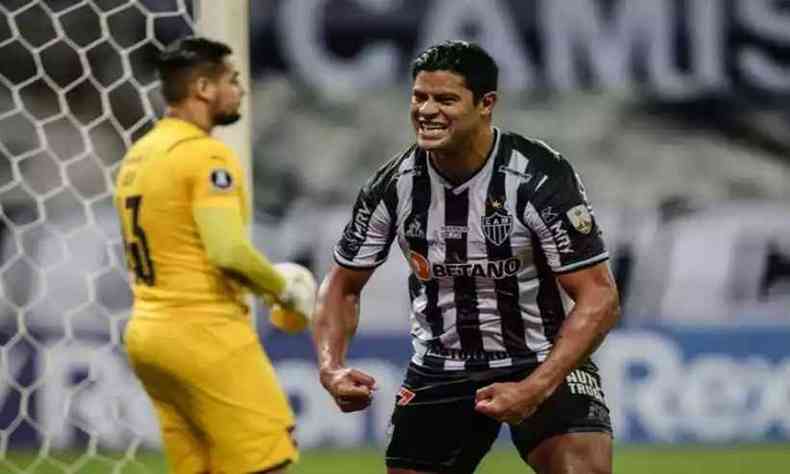 Hulk brilhou mais uma vez e chegou a quatro gols na Copa Libertadores (foto: Staff images/Conmebol)