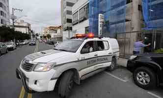 Viatura do sistema prisional mineiro: principal reclamao relativa aos presdios foi sobre conduta inadequada nas penitencirias(foto: Juarez Rodrigues/EM/D.A PRESS - 06/05/2015)