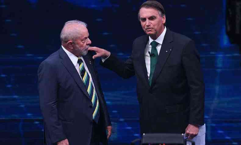 Bolsonaro e Lula em debate da Band
