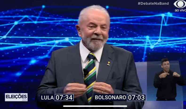 Lula no debate da Band