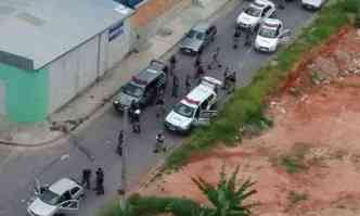 Bandidos foram perseguidos por forte aparato policial(foto: Polcia Militar/Divulgao)