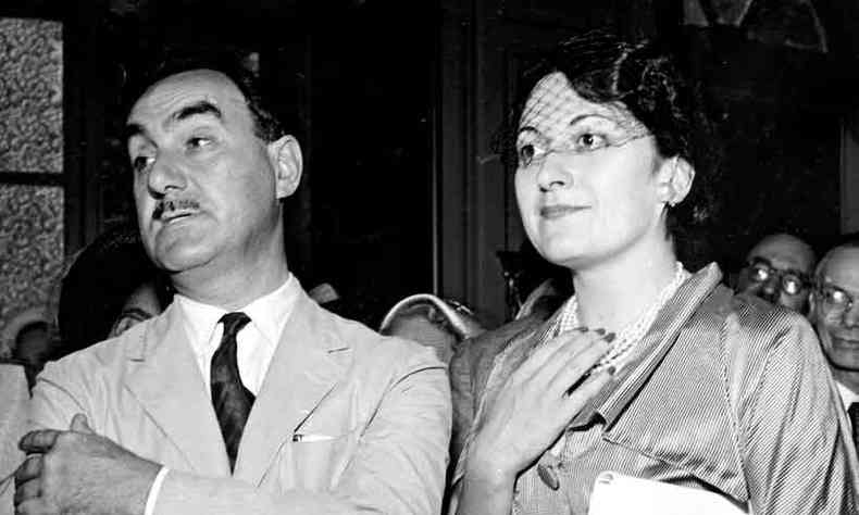 Lina era casada com Pietro Bardi, com quem desembarcou no Brasil do ps-guerra(foto: O Cruzeiro/Arquivo Estado de Minas %u2013 17/5/1952)