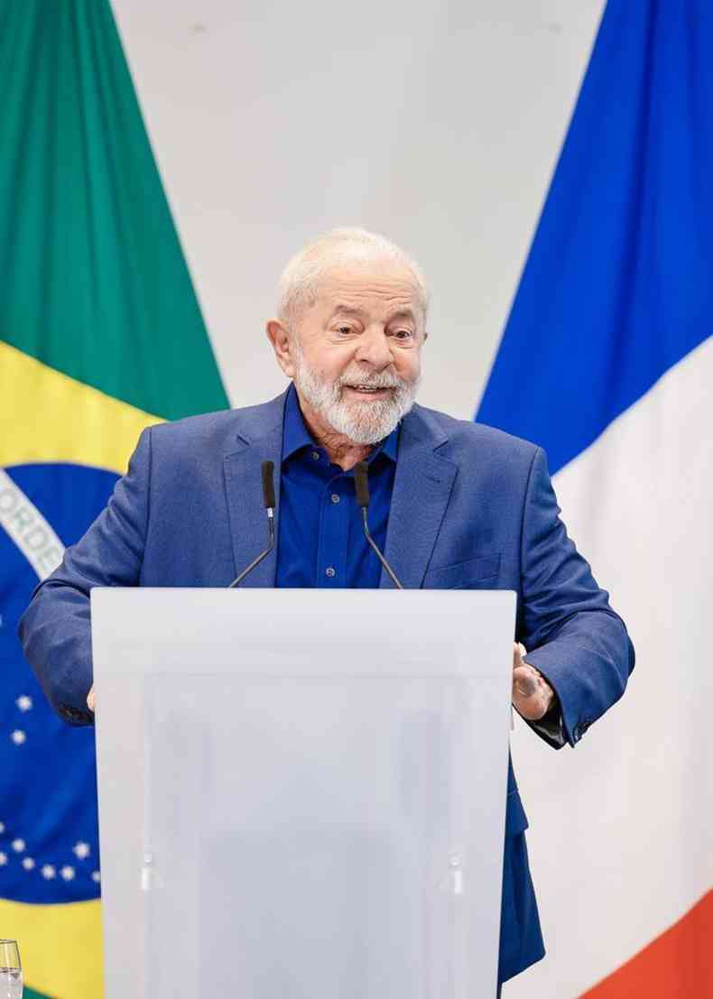 Lula discursa na Frana
