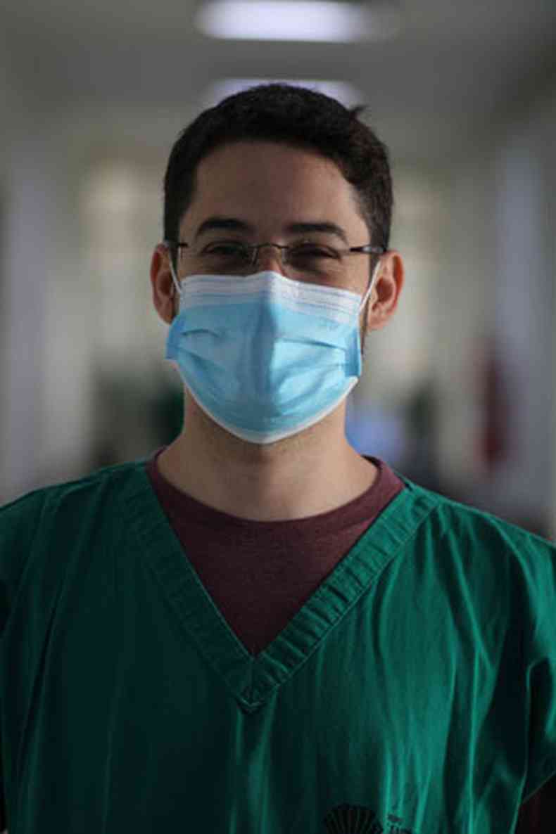 Eduardo Gonçalves Ferreira, médico residente da Santa Casa(foto: CHRISTIANO SENNA/SCBH)