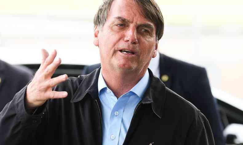 Presidente Jair Bolsonaro afirmou que a Polcia Federal est em ao contra irregularidades(foto: ANTONIO CRUZ/AGNCIA BRASIL - 23/8/20)