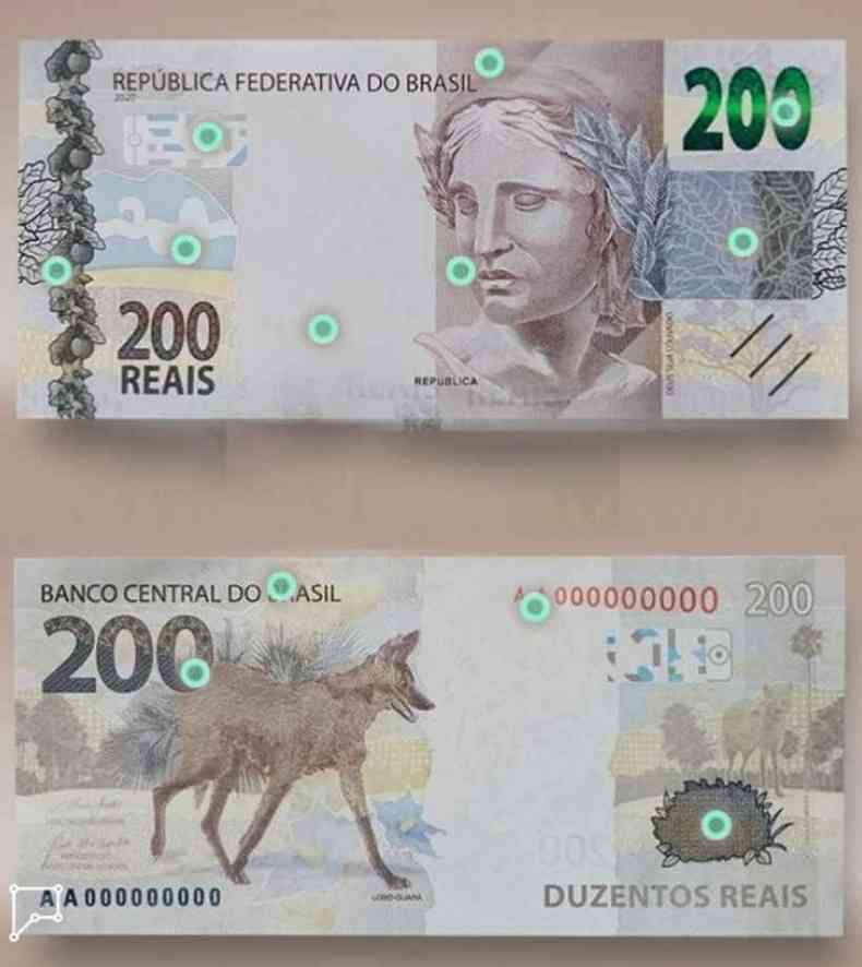 nota de 200 reais no brasil