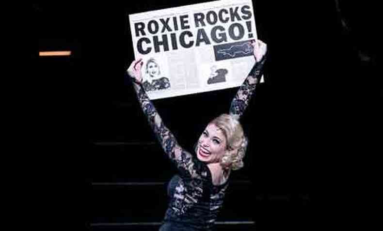 Carol Costa na montagem brasileira do musical ''Chicago''