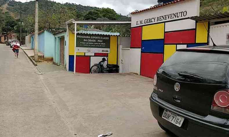 Escola Municipal Gercy Benevenuto, que segundo o SindUTE, sub-sede de Ipatinga, tem seis profissionais contaminados pelo novo coronavrus(foto: Reproduo de internet)