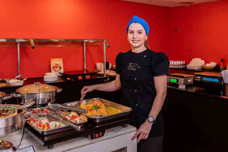 socia e chef do restaurante self service Beggiato Fernanda Beggiato