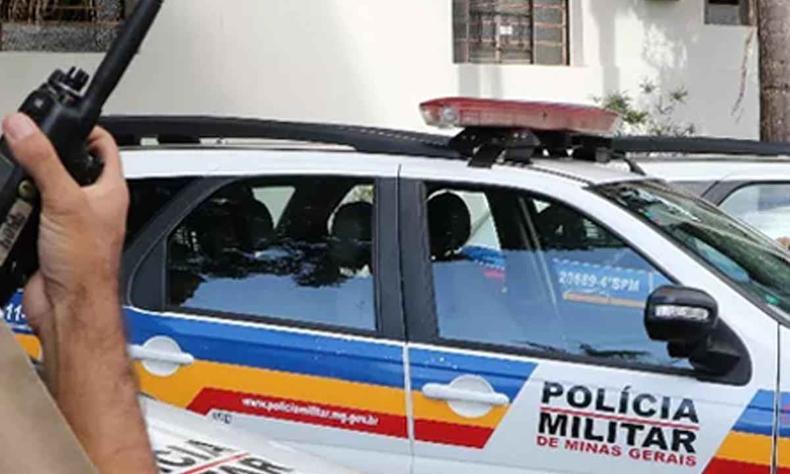 O suspeito denunciou a neta à PM de Uberaba depois que a suspeita bloqueou o número de telefone dele e de todos os seus familiares(foto: PMMG/Divulgação) Viatura da PM