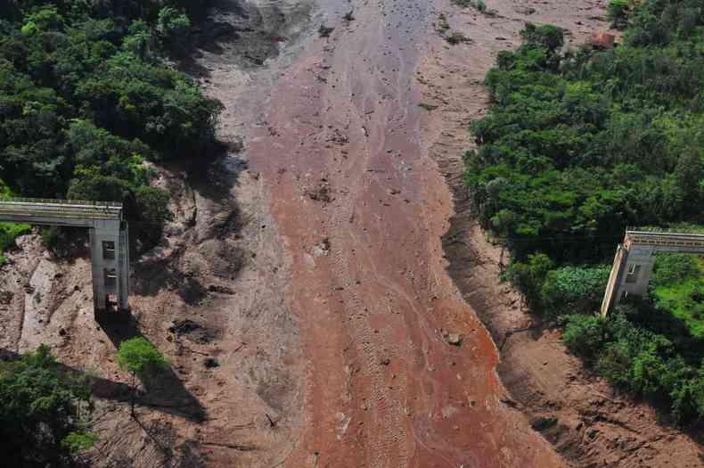 A tragdia em Brumadinho ocorreu em 25 de janeiro de 2019, e foi causada pelo rompimento da barragem Minas Crrego do Feijo. (foto: Gladyston Rodrigues/EM)