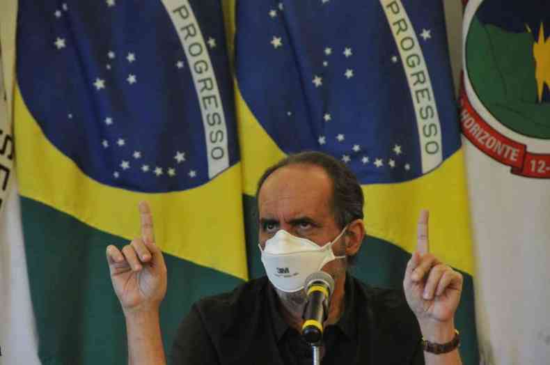 Mais cedo, Kalil foi alvo de ataques do presidente Jair Bolsonaro(foto: Juarez Rodrigues/EM/D.A PRESS)