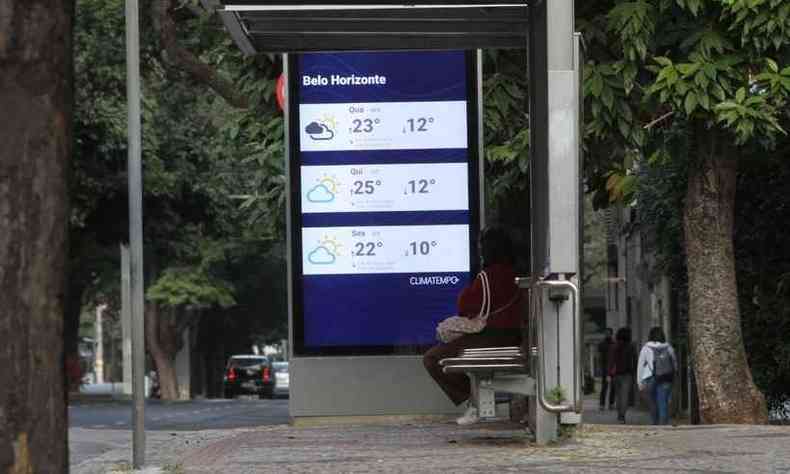 Belo Horizonte tambm est na lista das cidades com alerta de queda de temperatura(foto: Edsio Ferreira/EM/D.A press)