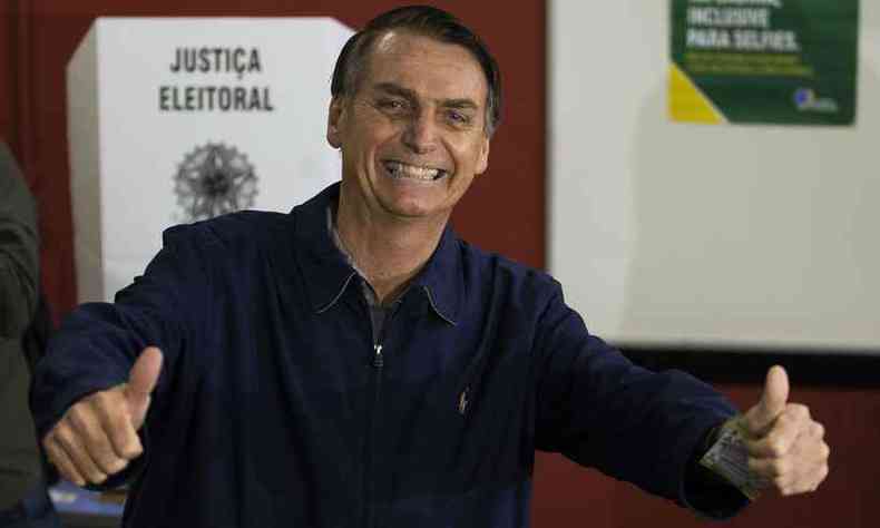 Jair Bolsonaro foi o mais votado em Minas Gerais nos dois turnos da eleio presidencial(foto: WILTON JUNIOR/ESTADO CONTEDO)
