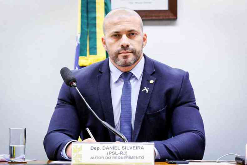 Daniel Silveira  preso novamente(foto: Redes Sociais/Reproduo)