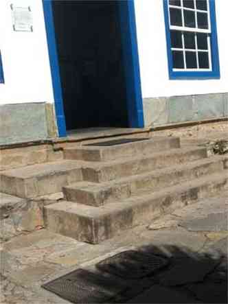 Os degraus j comeam na portaria do Casaro do Frum (foto: Divulgao )