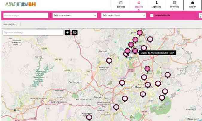 Mapa Cultural de Belo Horizonte(foto: PBH/Divulgao)
