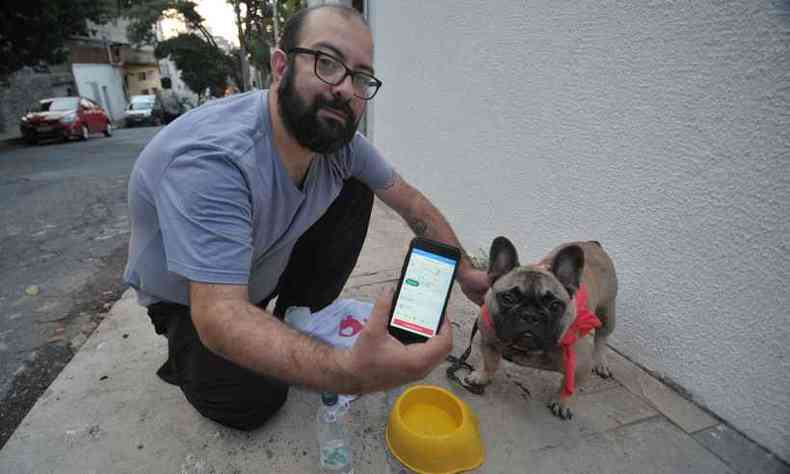 Fbio transformou a paixo pelos pets em profisso(foto: Fotos: Juarez Rodrigues/EM/D.A. Press)