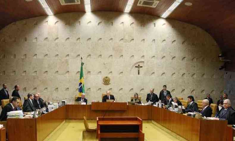 Os ministros do Supremo consideraram que a norma  constitucional por 10 votos a um(foto: Carlos Humberto/SCO/STF)