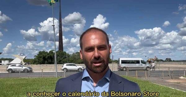 Eduardo lança loja em homenagem a Bolsonaro e usuários ironizam